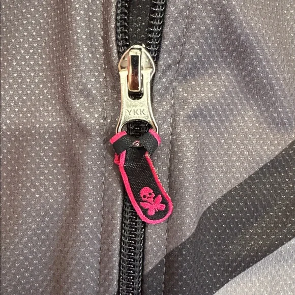 Betty Designs Black and Pink Tomboy Cycling Polar Jacket. Medium - Picture 6 of 8